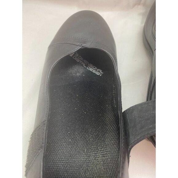 Abeo Women's Size 8.5 Black Mary Jane Leather Causal Slip Resistant Heel Shoe - Picture 3 of 7